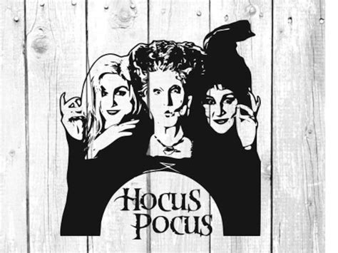 Hocus pocus witdh silhouette